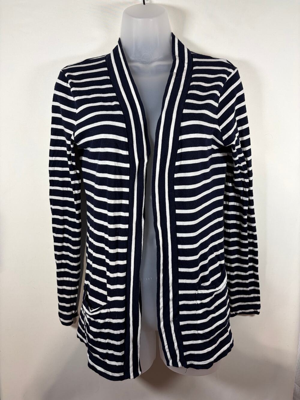 J. Crew Black and White Cardigan Size S EUC